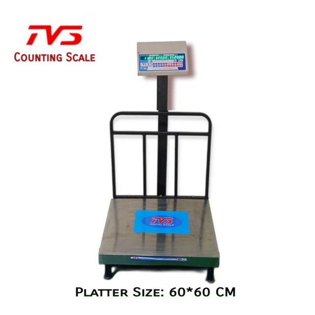 TVS Part Counting Scale 300kg SS Platter Size 60*60 CM