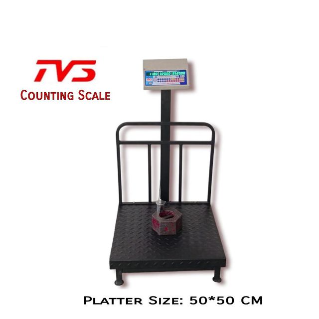 TVS Piece Counting Scale 200kg , MS Platter Size 50*50 CM