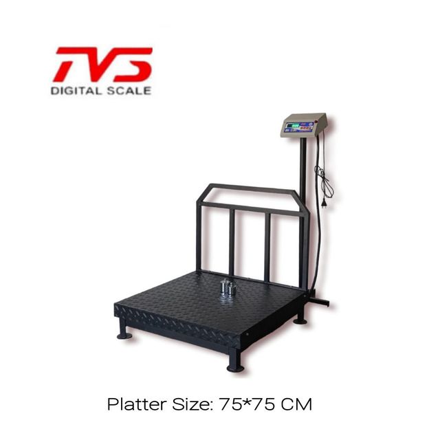 TVS Industrial Heavy Duty Platform Weighing scale 500 kg,  MS Platter Size : 75*75 CM