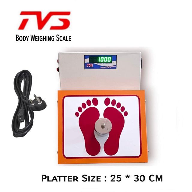 TVS Gym and Hospital Weighing Scale 180kg human body Weight Machine