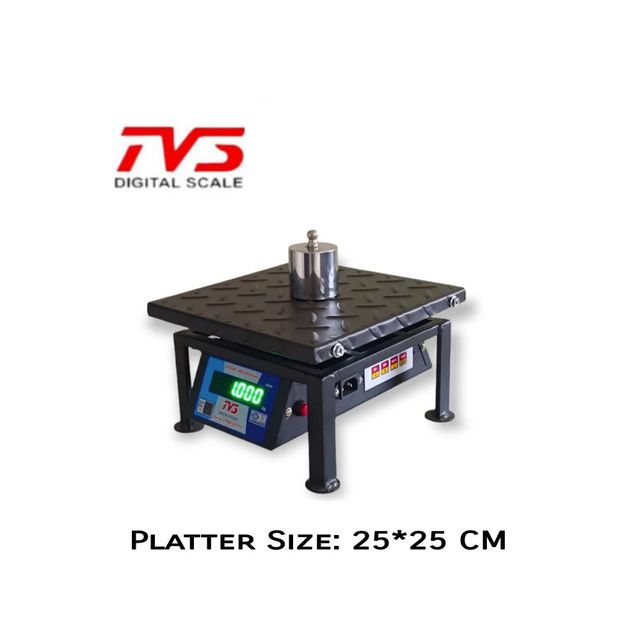 TVS Premium 50 kg Capacity Portable Scale with Durable MS Platter
