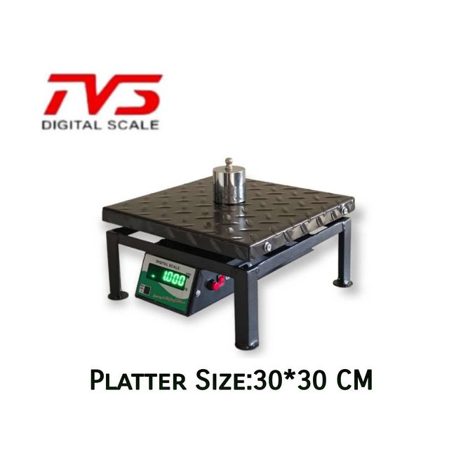 Compact and Strong 100 kg TVS Portable Weighing Scale, MS Platter Featured