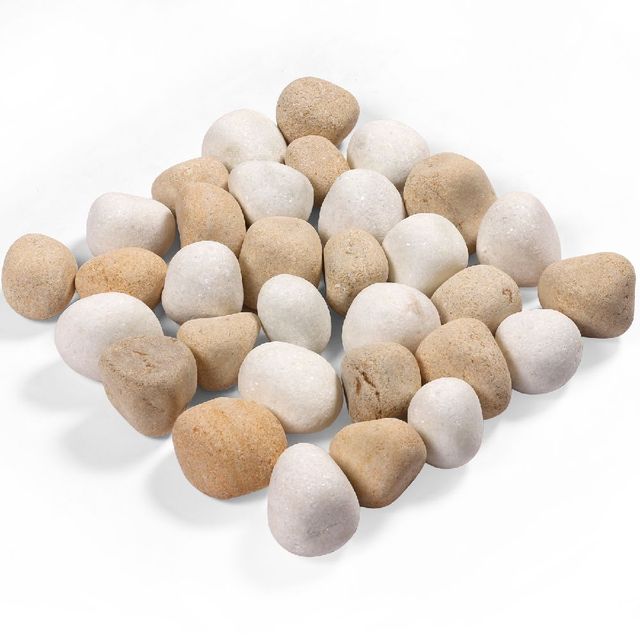 White stone and Teak Gold Mix size 2 to 4 inch 