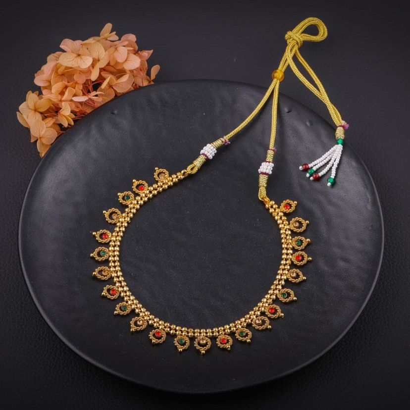 Elegant Gold Plated Pendant Necklace