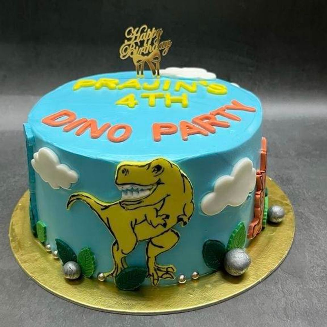 Dino Theme Cake 