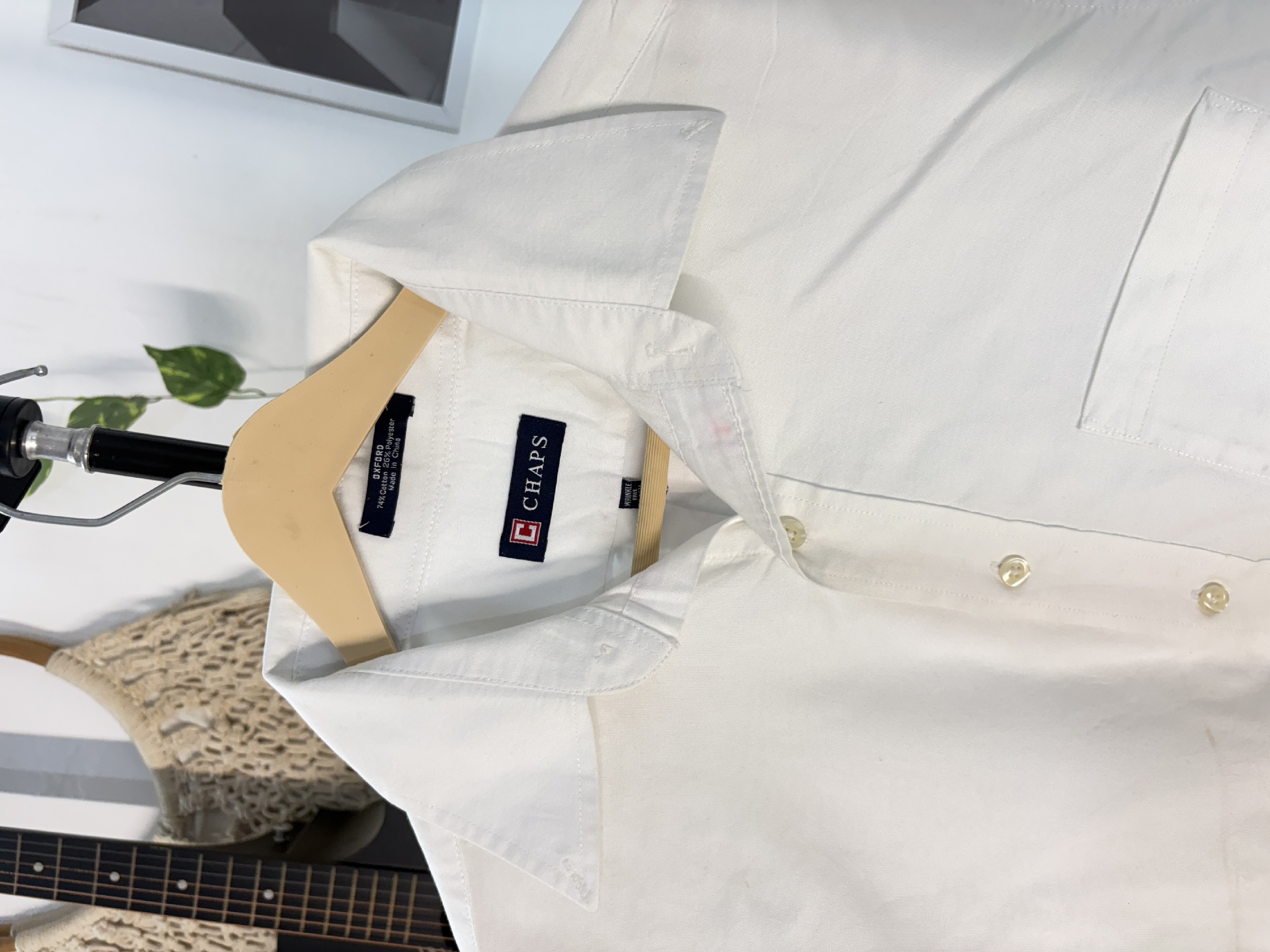 chaps premium white shirt